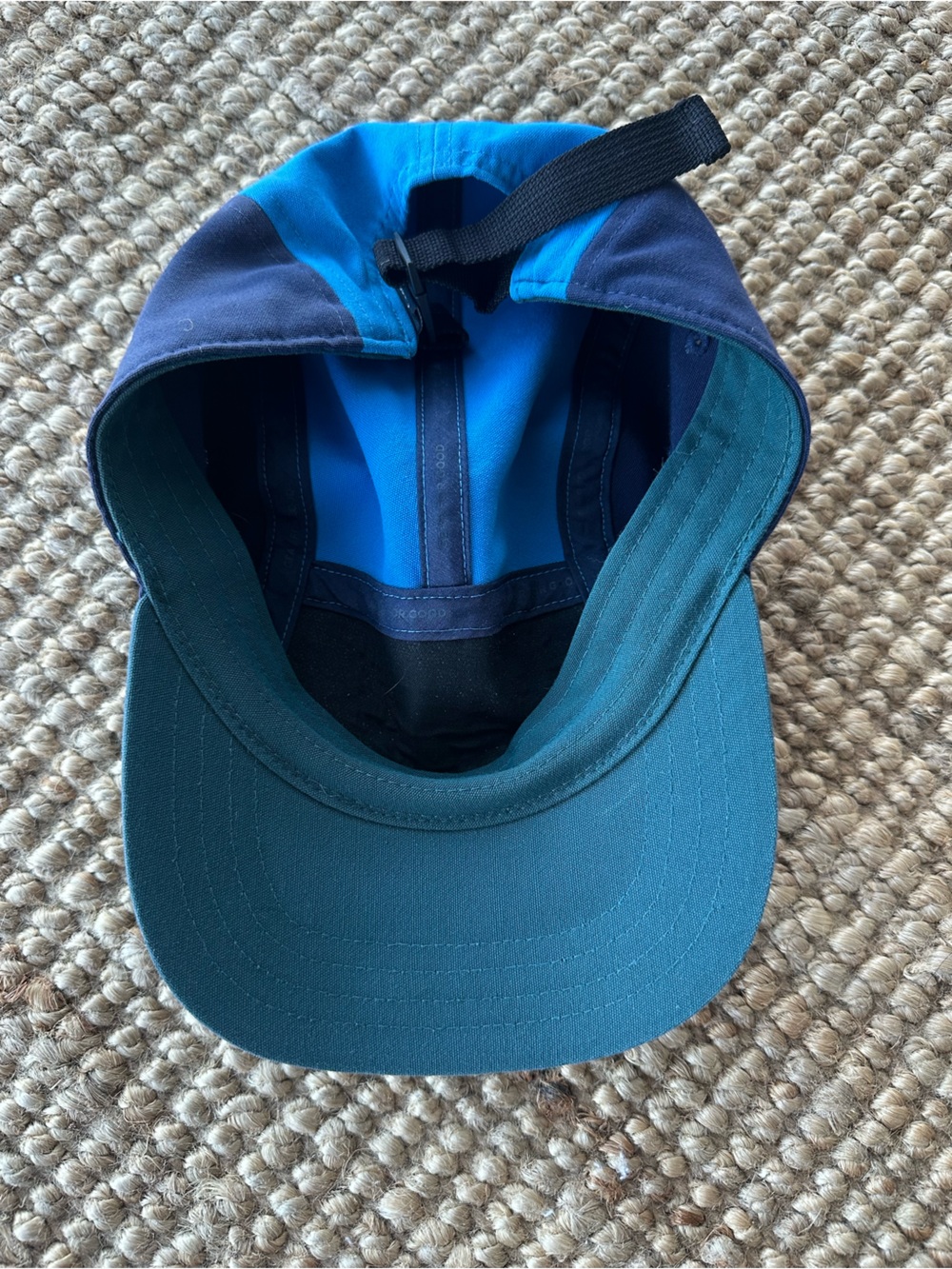 Cotopaxi Unisex Teal Do Good 5 Panel Navy & Bright Blue Colorblock Cap - Picture 5 of 6